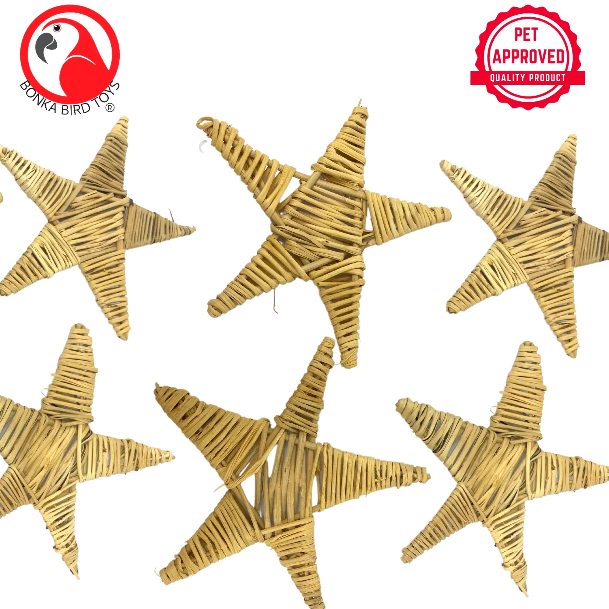 1282 Pk6 Natural Large Vine Star