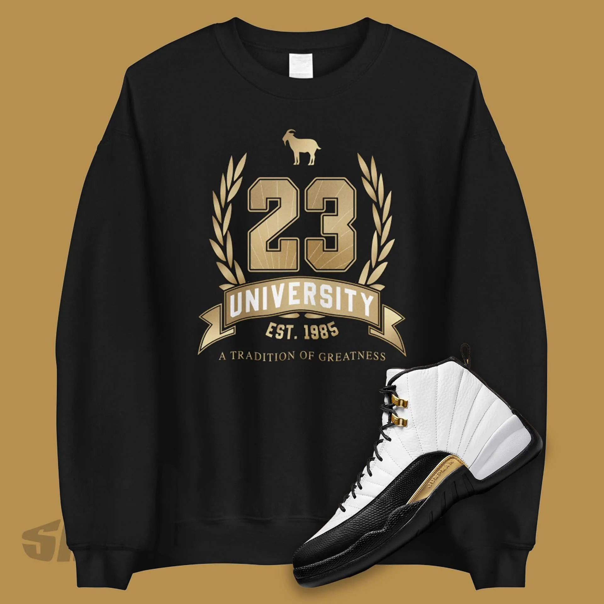 23 University Sweatshirt To Match Air Jordan 12 Loyalty Taxi