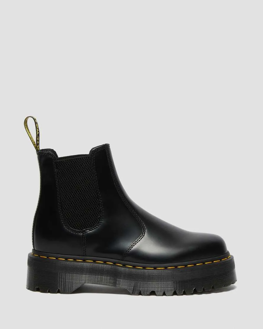 2976 PLATFORM LEATHER CHELSEA BOOTS / DR.MARTENS