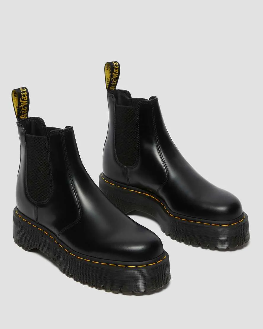 2976 PLATFORM LEATHER CHELSEA BOOTS / DR.MARTENS