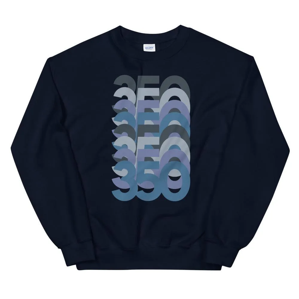 350 Stack Sweatshirt To Match Yeezy 350 Boost V2 CMPCT Slate Blue