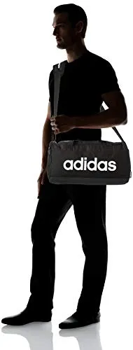 adidas Lin Duffle S Duffel - Black/Black/White, NS