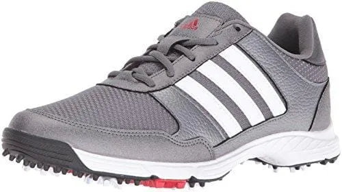 adidas Men's Tech Response Golf Shoe, Iron Metallic/White, 11 M US