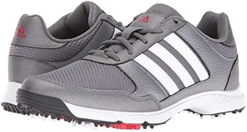 adidas Men's Tech Response Golf Shoe, Iron Metallic/White, 11 M US