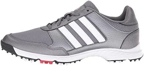 adidas Men's Tech Response Golf Shoe, Iron Metallic/White, 11 M US