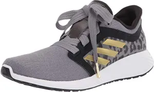 adidas womens Edge Lux 3 Running Shoe, Grey/Gold Metallic/White, 7.5 US