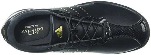 adidas Women's W Adipure DC Golf Shoe, core Black/Gold met./core Black, 7 Medium US