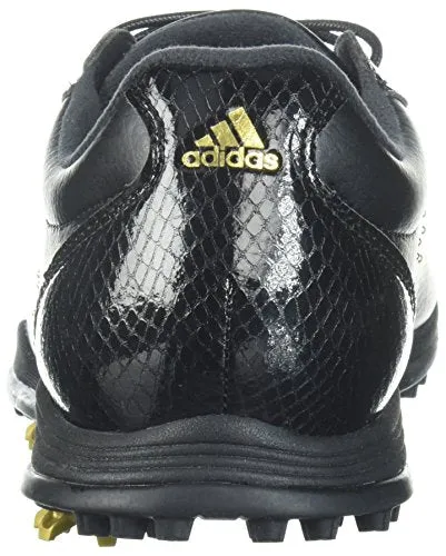 adidas Women's W Adipure DC Golf Shoe, core Black/Gold met./core Black, 7 Medium US