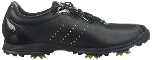 adidas Women's W Adipure DC Golf Shoe, core Black/Gold met./core Black, 7 Medium US