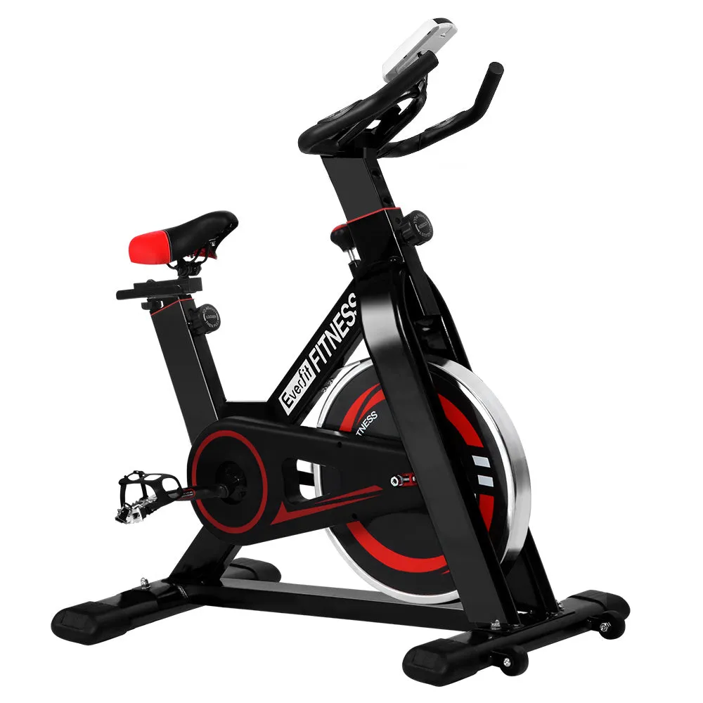 Adjustable Resistance Spin Bike with LCD Monitor - Everfit