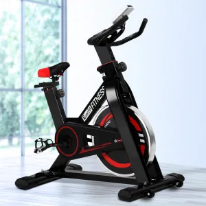 Adjustable Resistance Spin Bike with LCD Monitor - Everfit