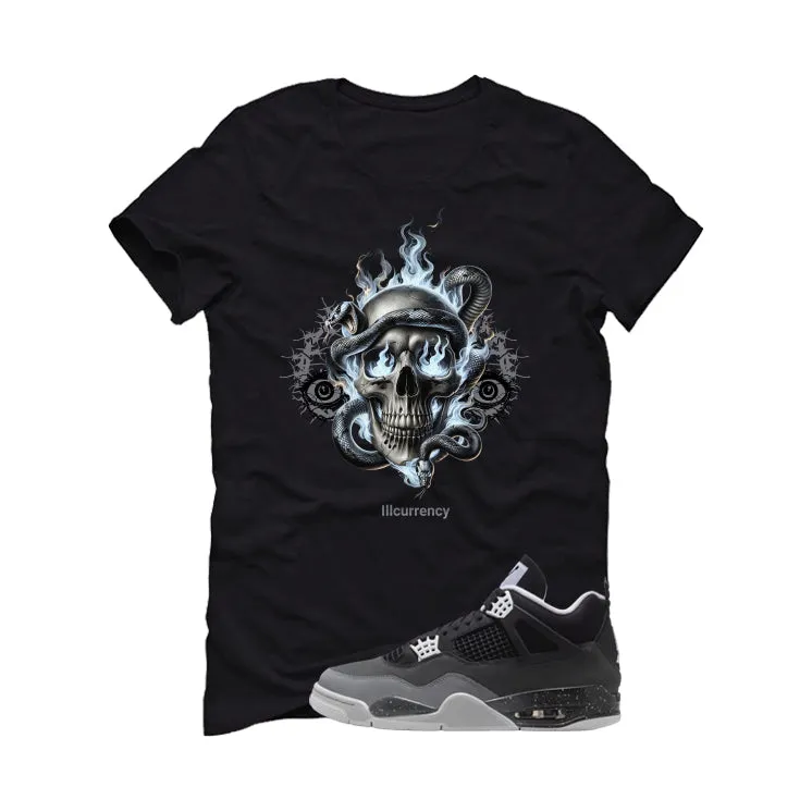 Air Jordan 4 Fear Pack Black T-Shirt (Skull Snake)| illcurrency