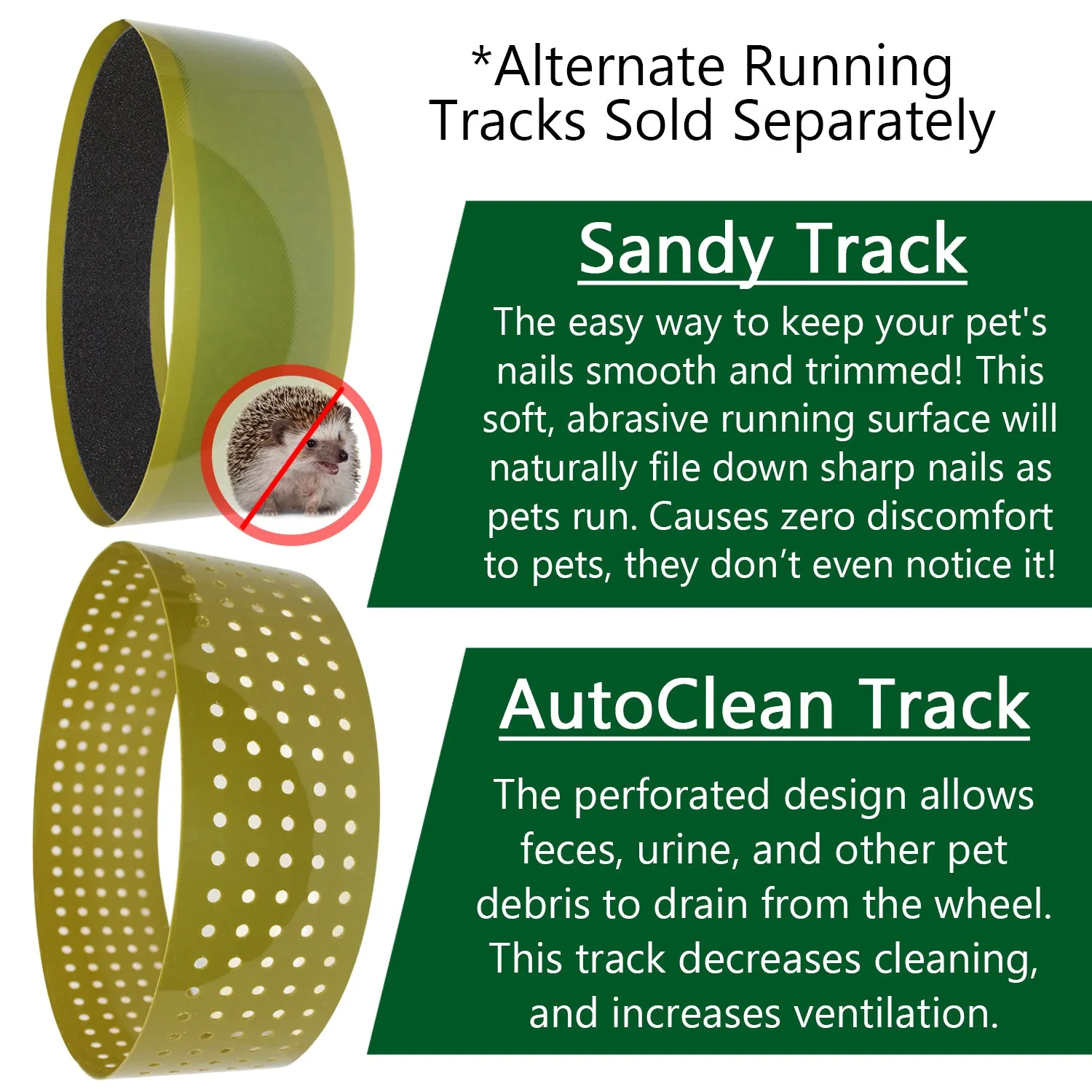 Auto-Clean Track 12 in. Wide (Green)