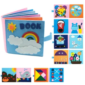 Baby Montessori Felt Cloth Book for Early Educational