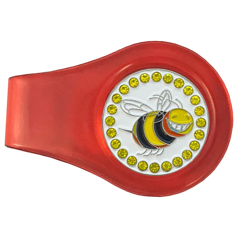 Bee Golf Ball Marker With Colored Clip