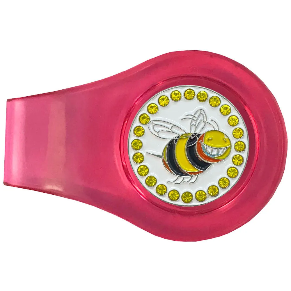 Bee Golf Ball Marker With Colored Clip