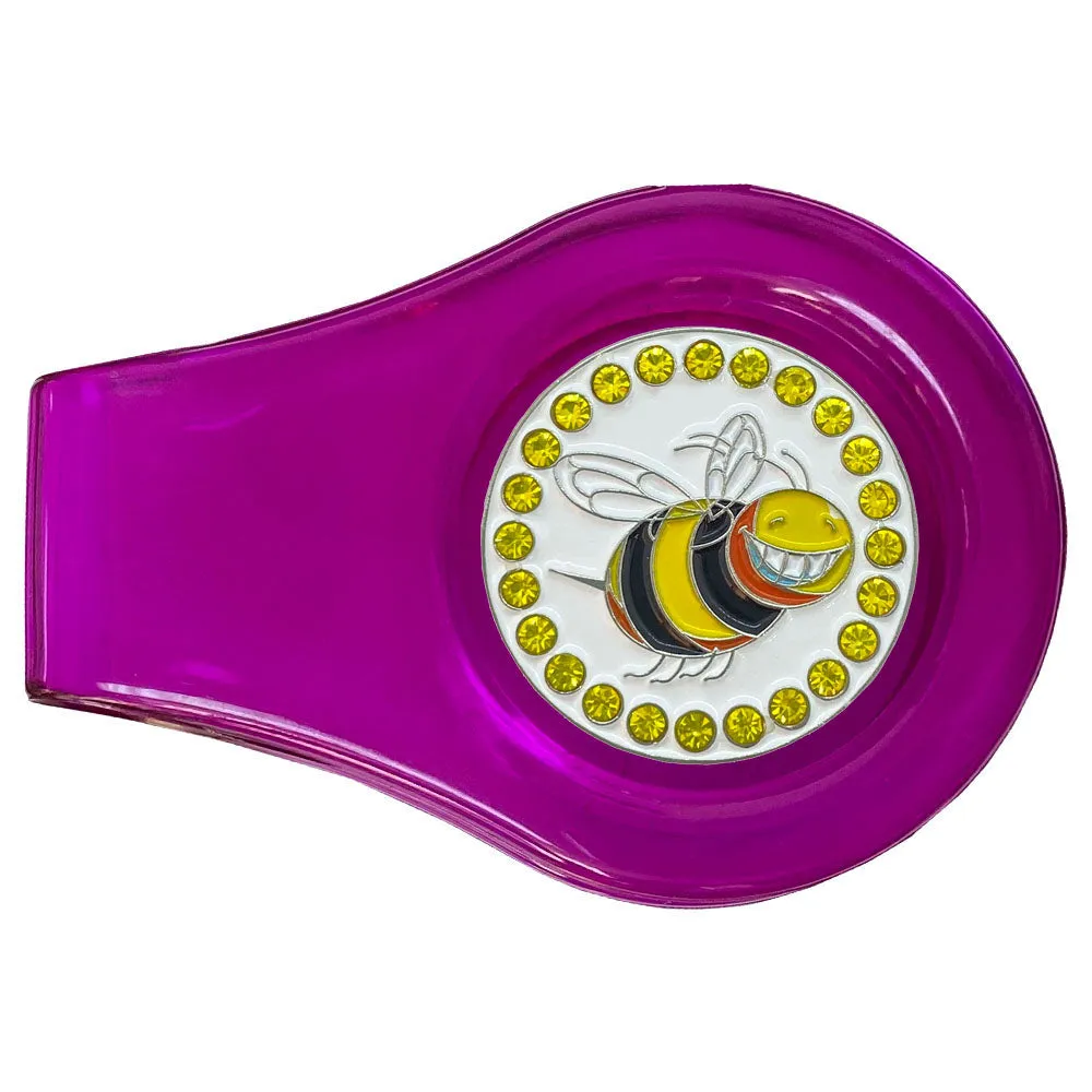 Bee Golf Ball Marker With Colored Clip