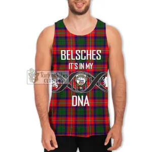 Belsches Tartan Men's Tank Top with Family Crest DNA In Me Style