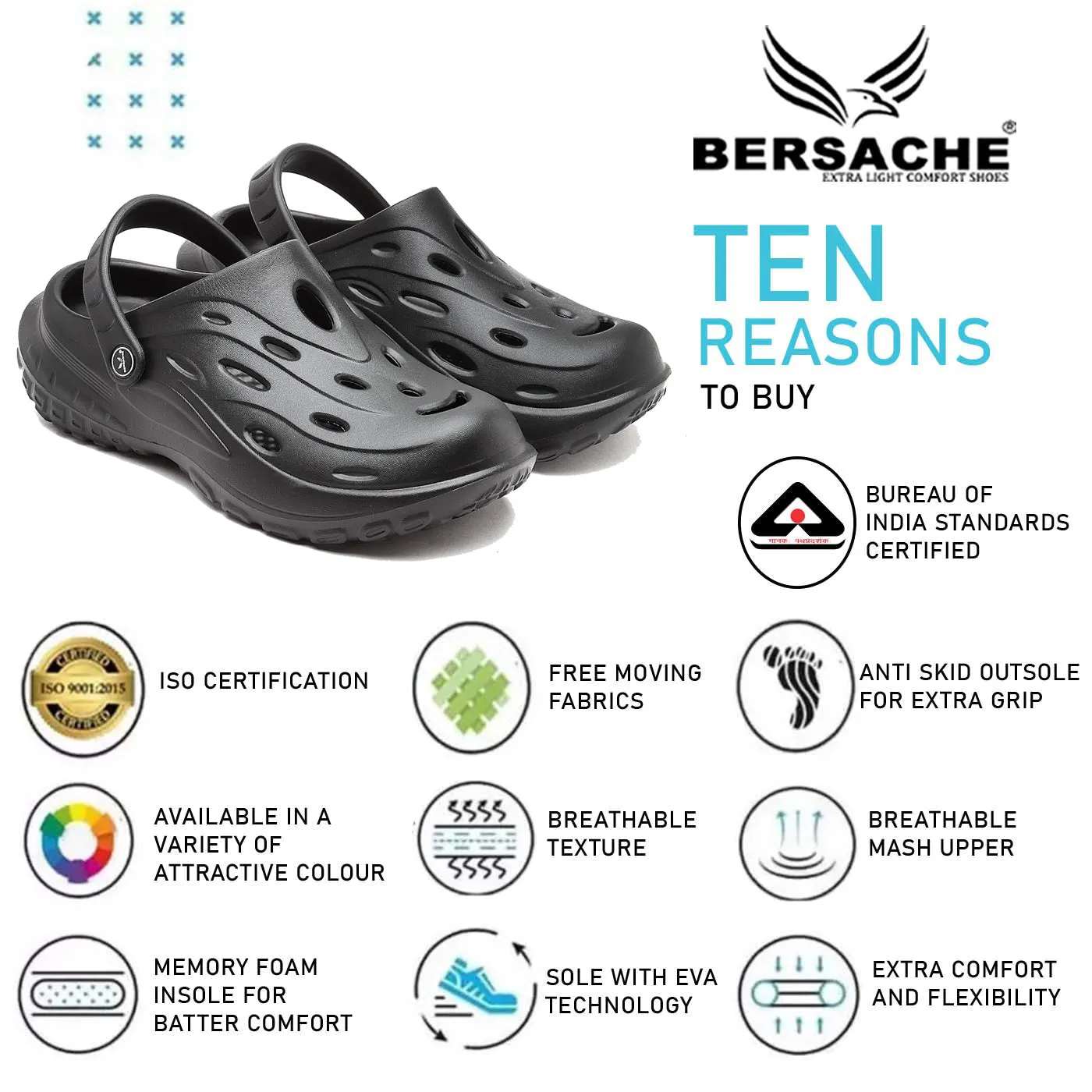 Bersache Extra Soft Classic Casual with  Regular wear with Ultra Soft & Flexibility Technology Flip Flop for Men's & Boy's (6126-Black)