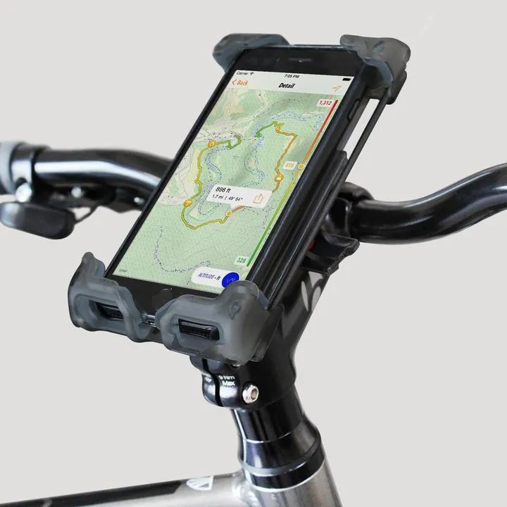 Bicycle Phone Holder Mount Delta Hefty   Deluxe Phone Handlebar Holder  - Live4Bikes