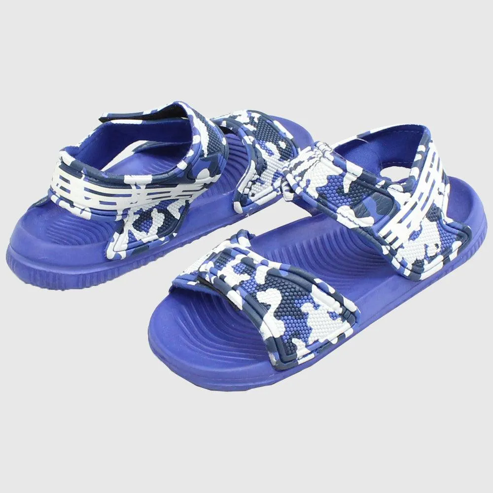 Blue Army Boys' Sandals