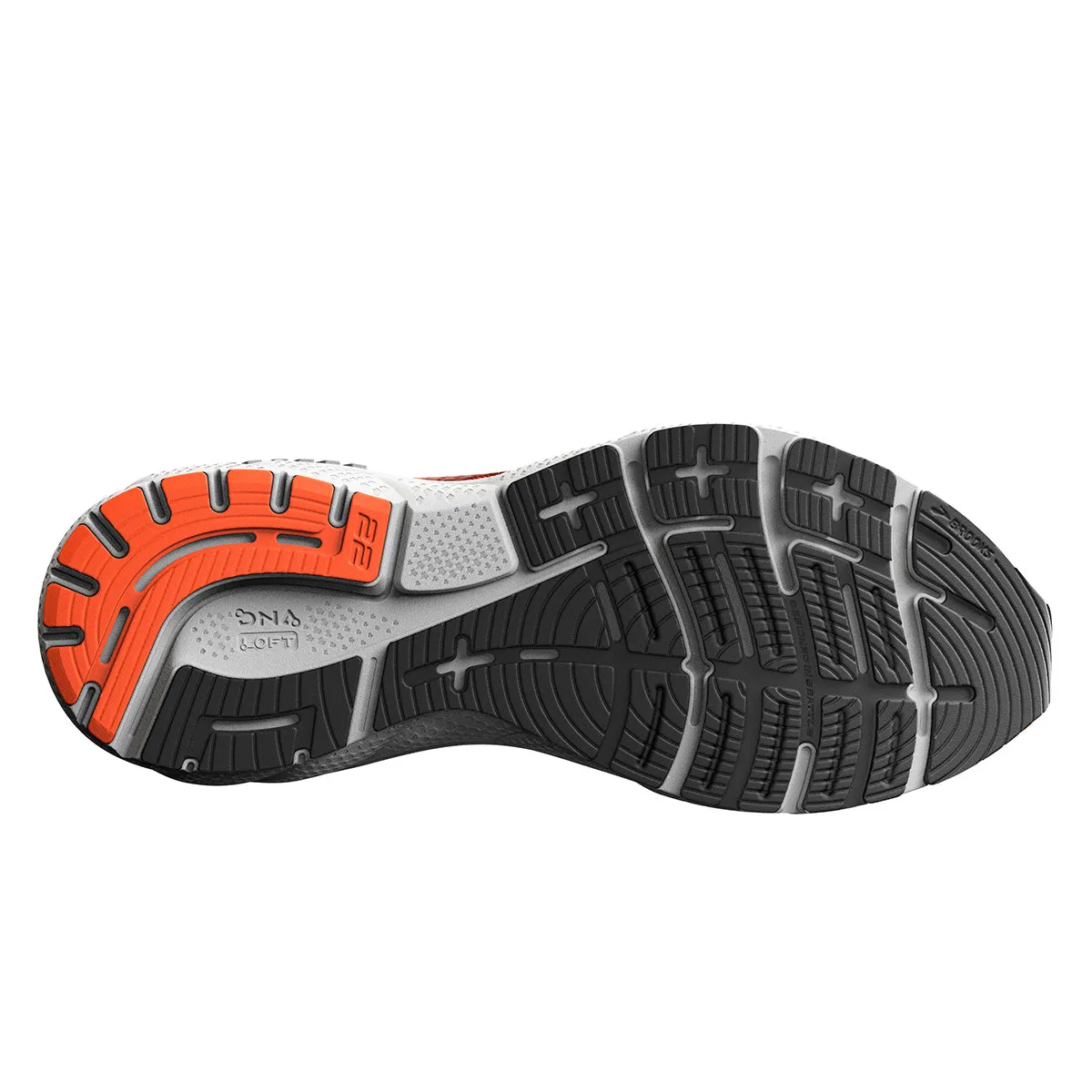 Brooks Adrenaline GTS 22 Mens | Orange/black/white