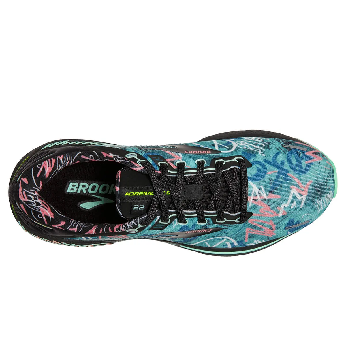 Brooks Adrenaline GTS 22 Tag Womens | Black/yucca/flamingo Pink