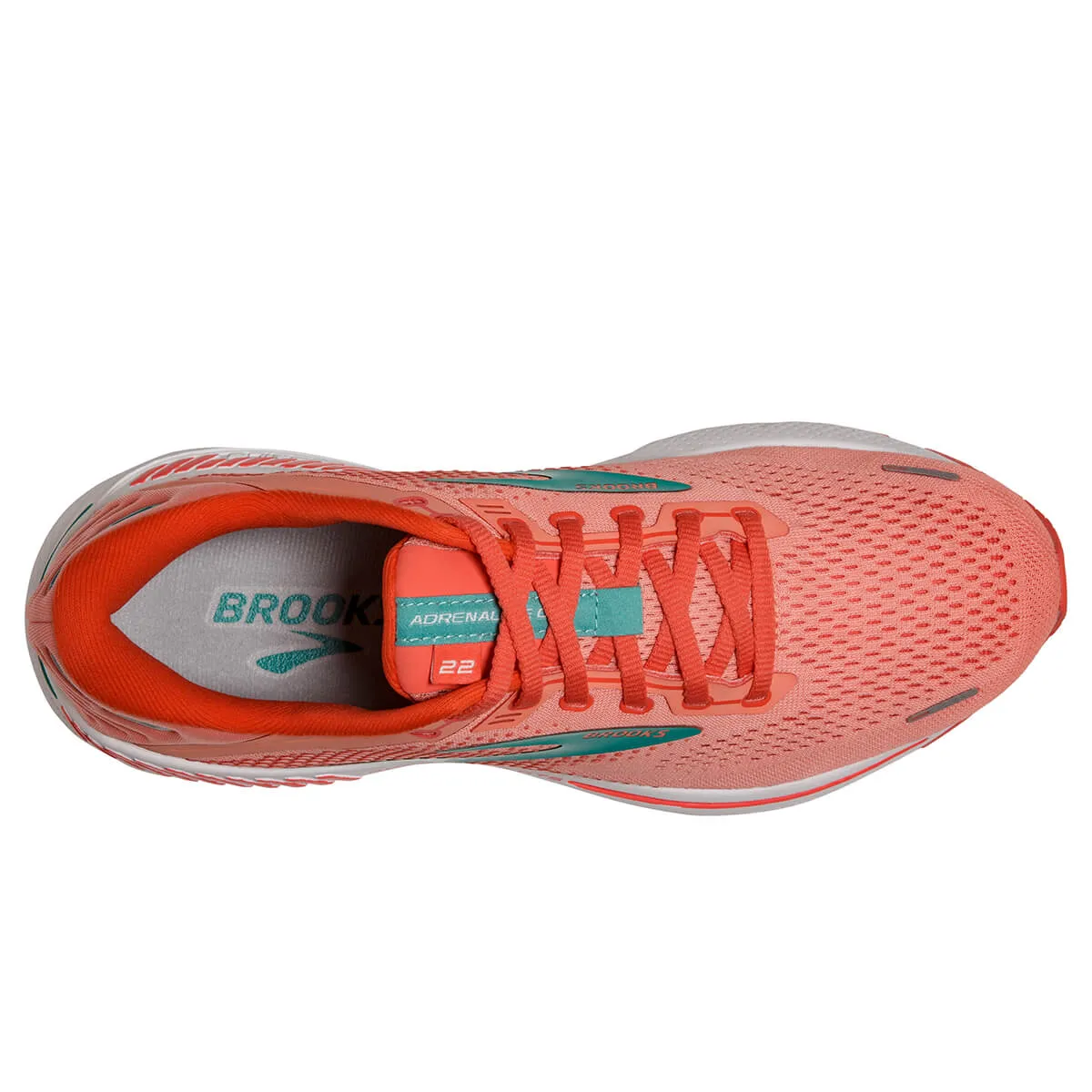 Brooks Adrenaline GTS 22 Womens | Coral/latigo Bay/white