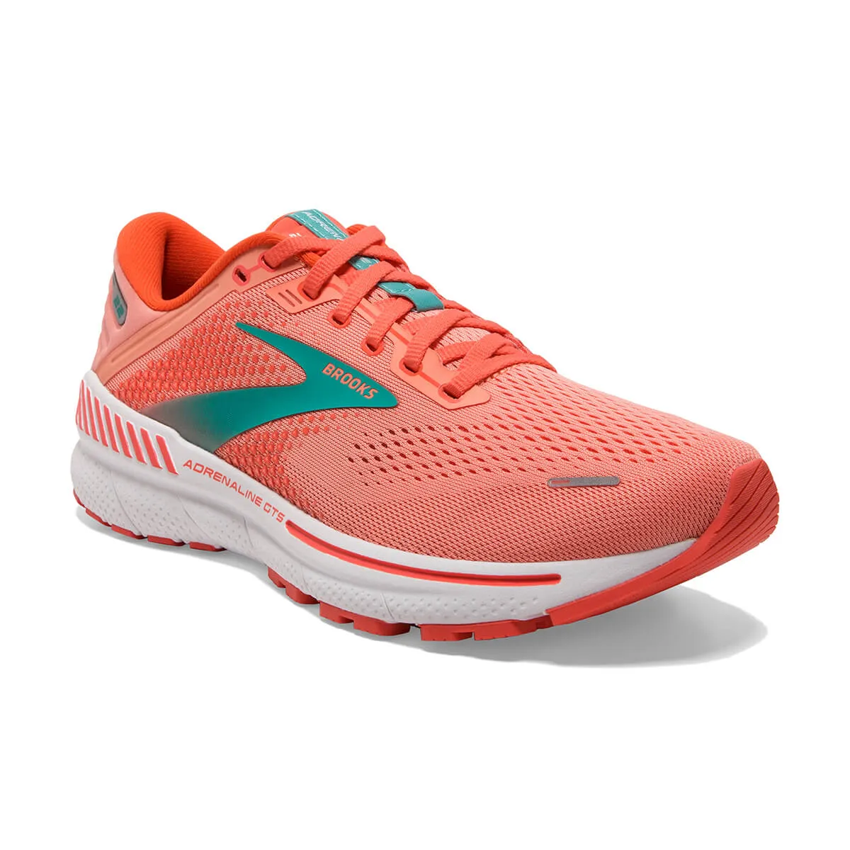 Brooks Adrenaline GTS 22 Womens | Coral/latigo Bay/white