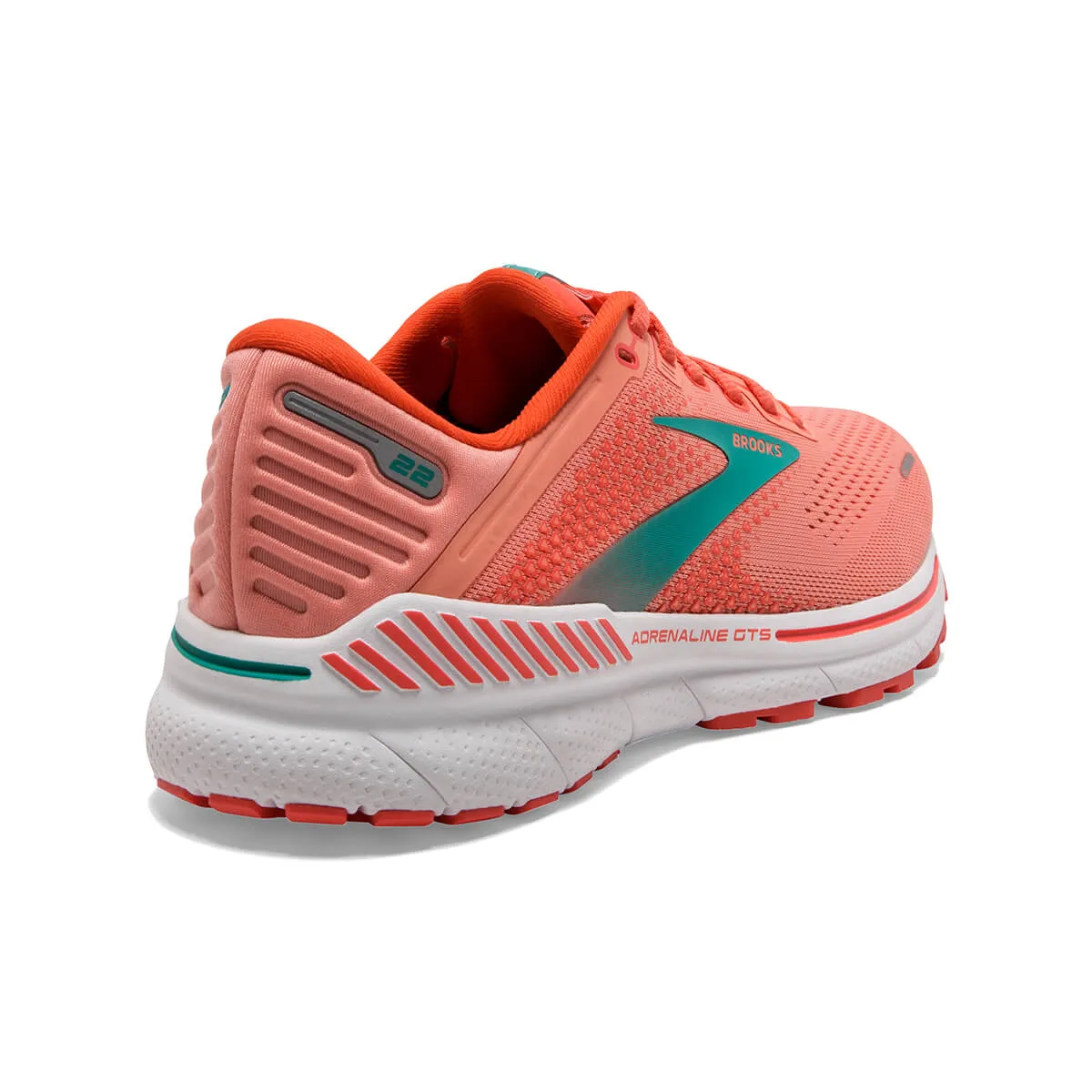 Brooks Adrenaline GTS 22 Womens | Coral/latigo Bay/white