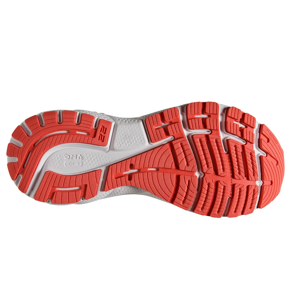 Brooks Adrenaline GTS 22 Womens | Coral/latigo Bay/white