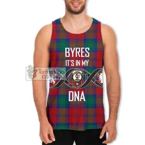 Byres (Byses) Tartan Men's Tank Top with Family Crest DNA In Me Style