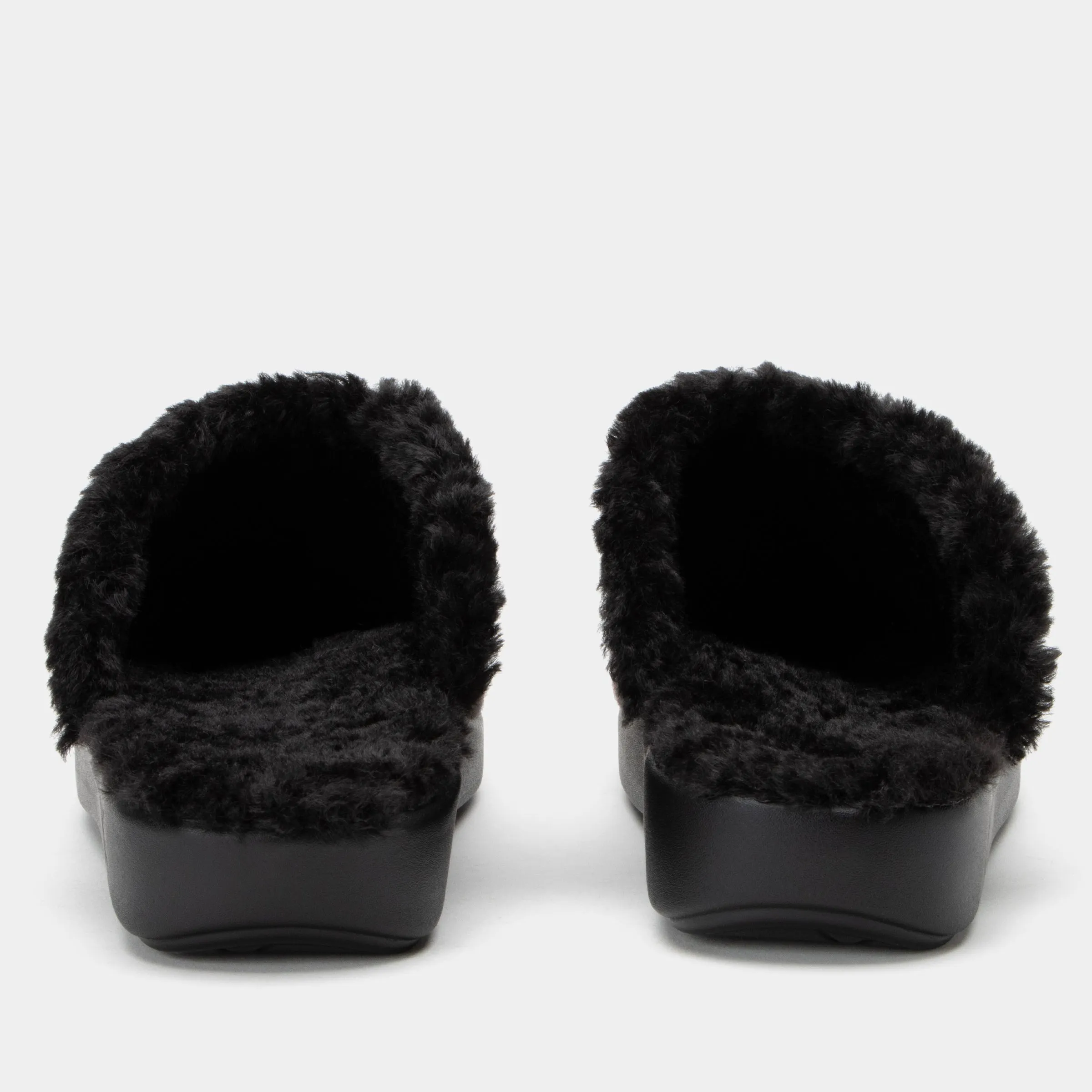 Comfee Plaidly Black Slipper