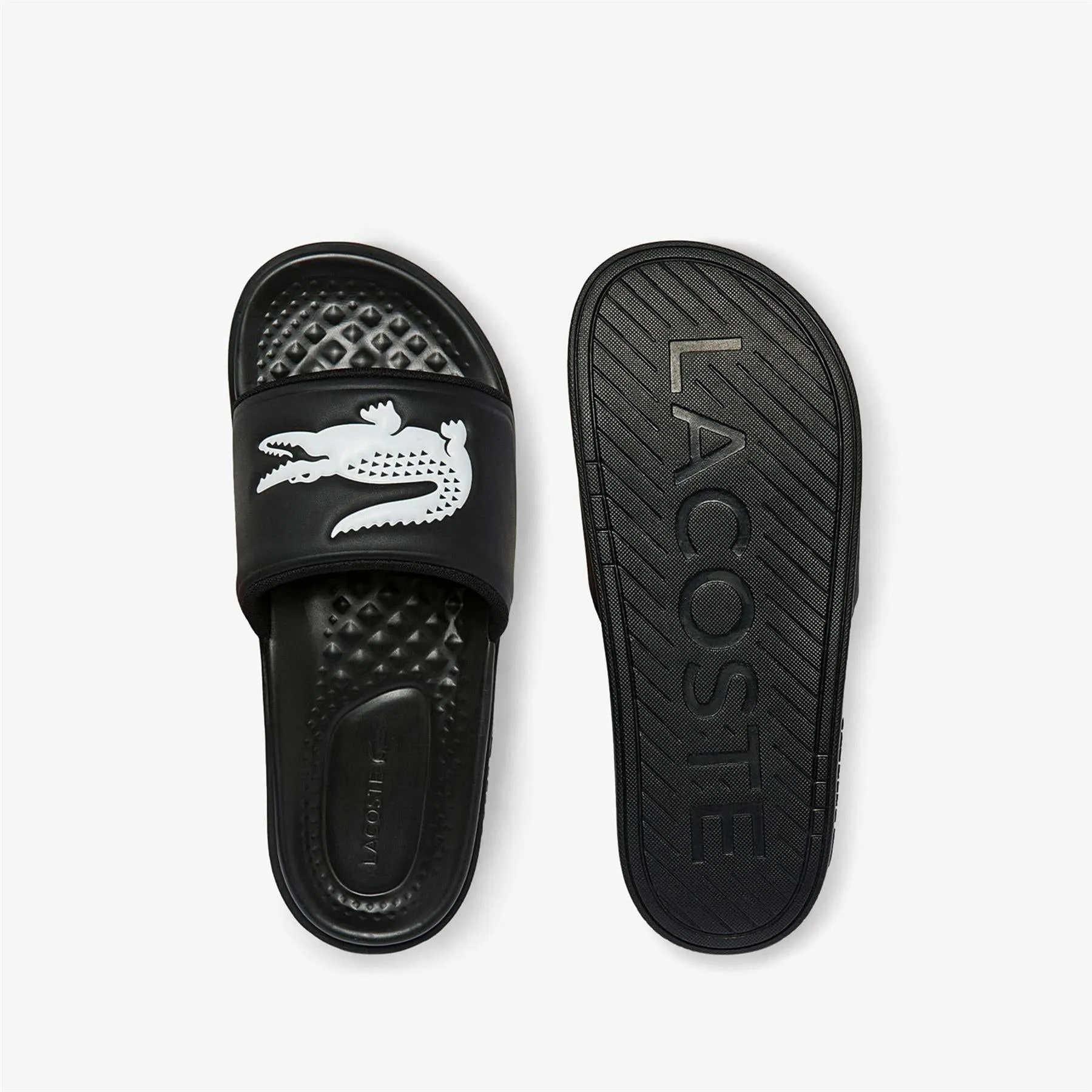 Croco Slide Black/White