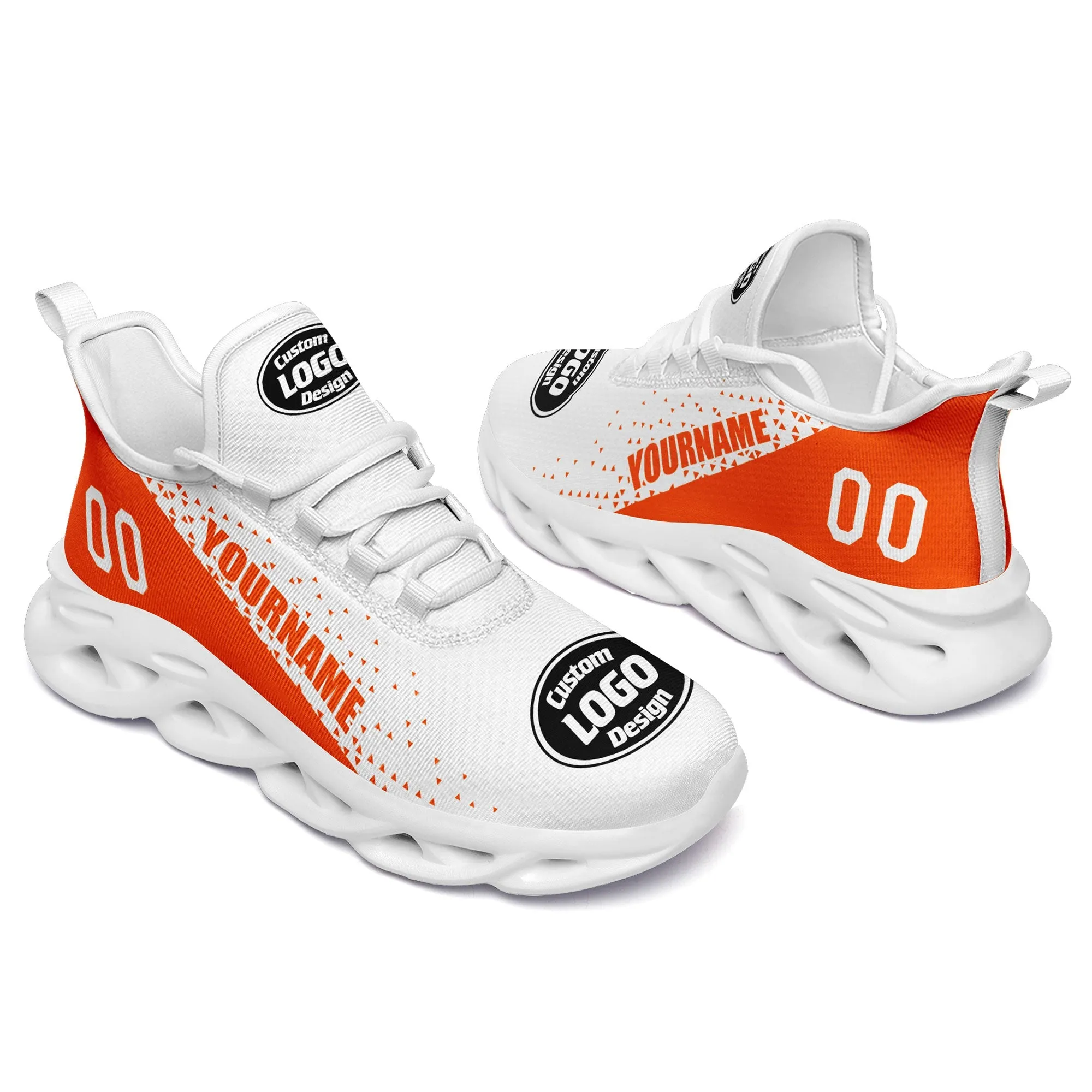 Custom White Orange Jersey MaxSoul Shoes and Hat Combo Offer Personalized ZH-D0b0087-a