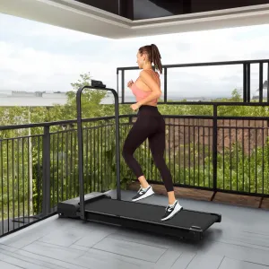 Desktop treadmill, walking mat, 2-in-1 portable treadmill, remote LED display with handle (265 pounds)