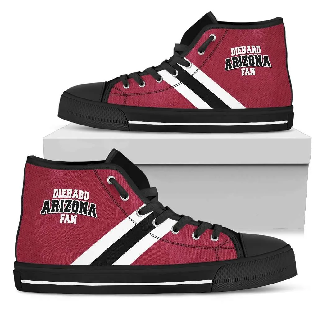 Diehard Arizona Cardinals Fan Canvas High Top Shoes