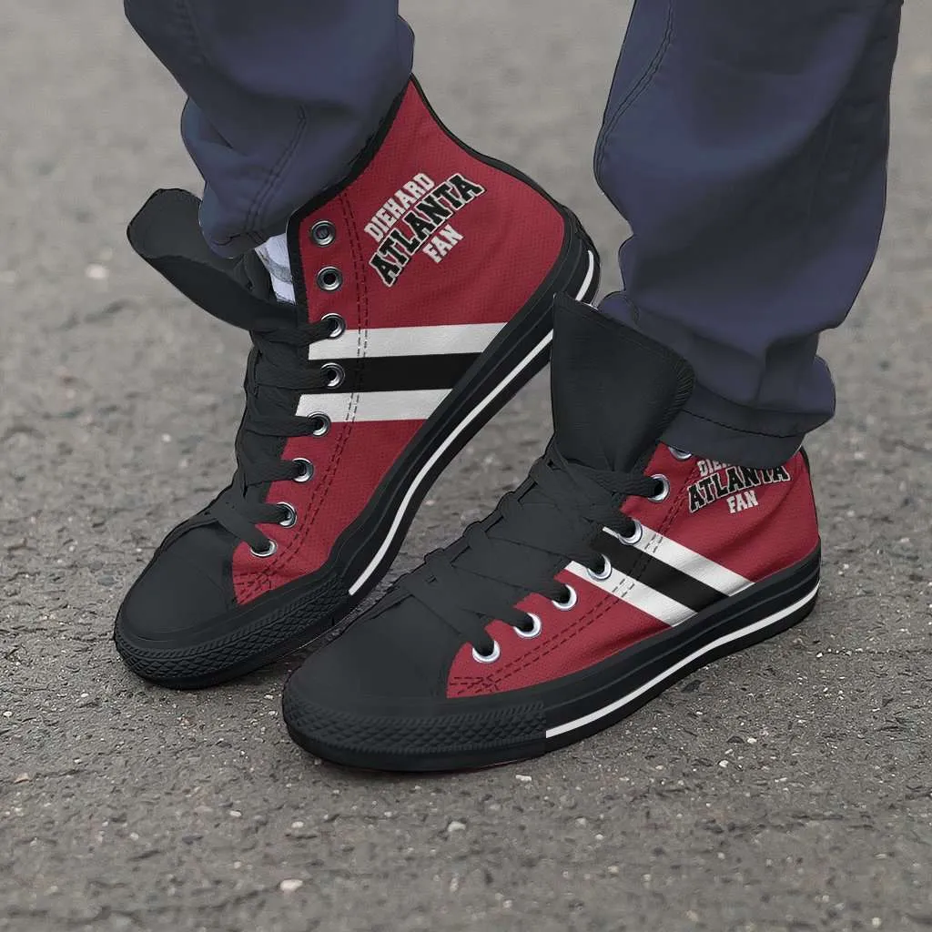 Diehard Atlanta Fan Canvas High Top Shoes