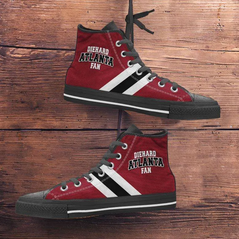 Diehard Atlanta Fan Canvas High Top Shoes