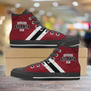 Diehard Atlanta Fan Canvas High Top Shoes