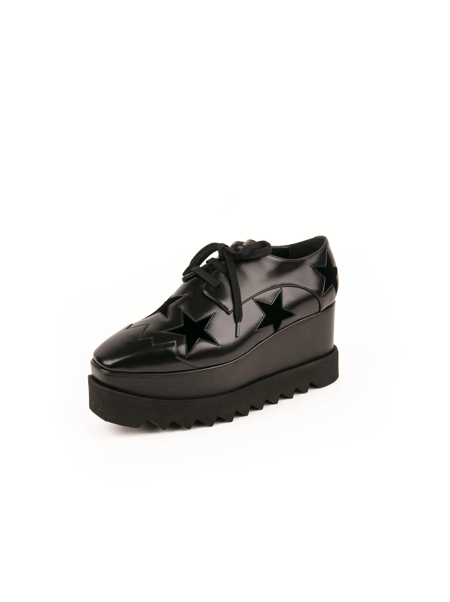 Elyse Star Platform Derby Shoe - Black