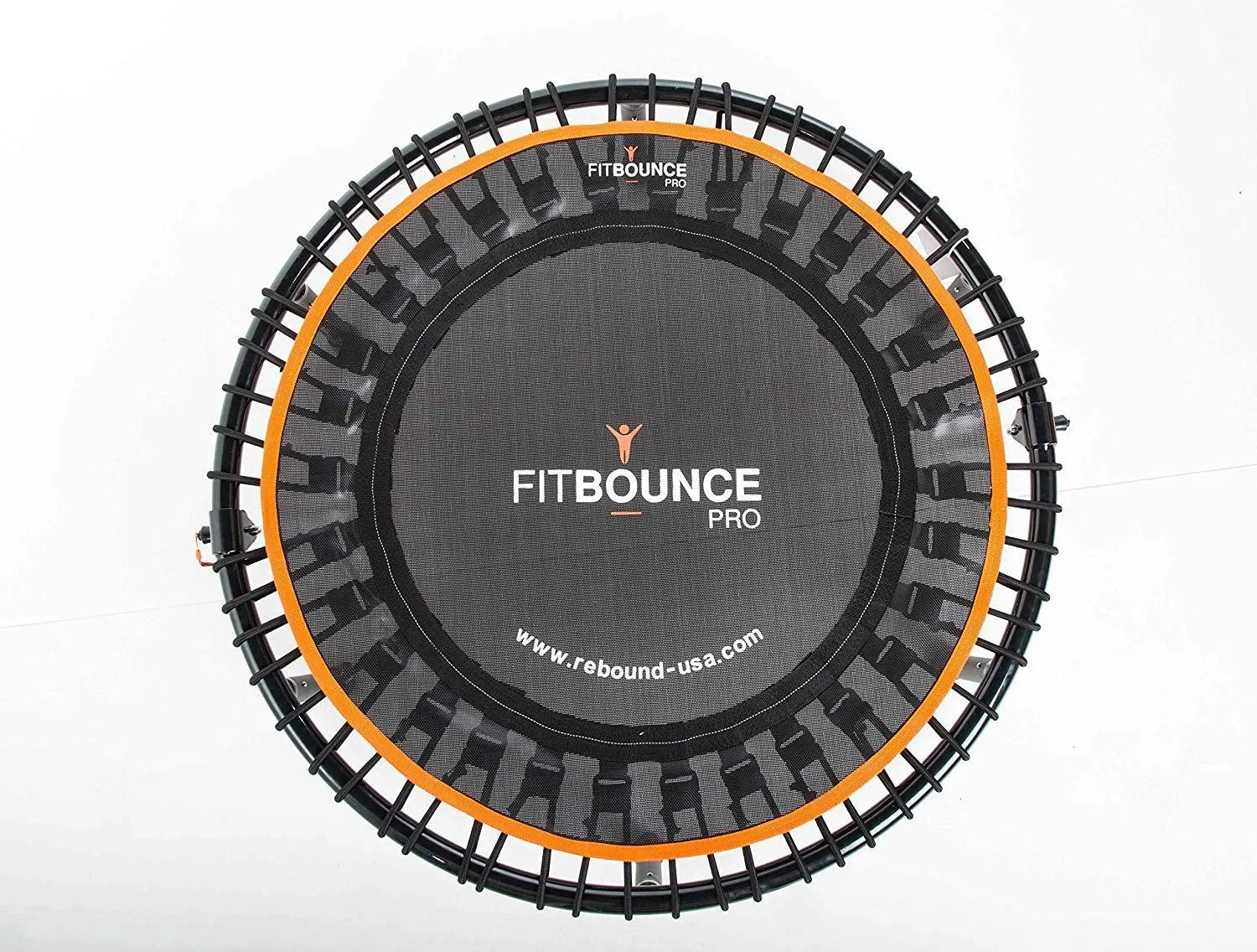 FIT BOUNCE PRO II Bungee Rebounder | Half Folding, Silent& Beautifully Engineered Professional Mini Trampoline for Adults & Kids | Includes DVD, Storage Bag & BounceCounter| Free Online Video Workouts