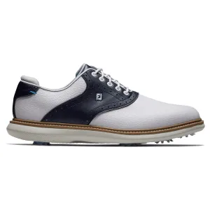 FJ Tradtions Saddle Golf Shoes White/Navy/Blue - 2024