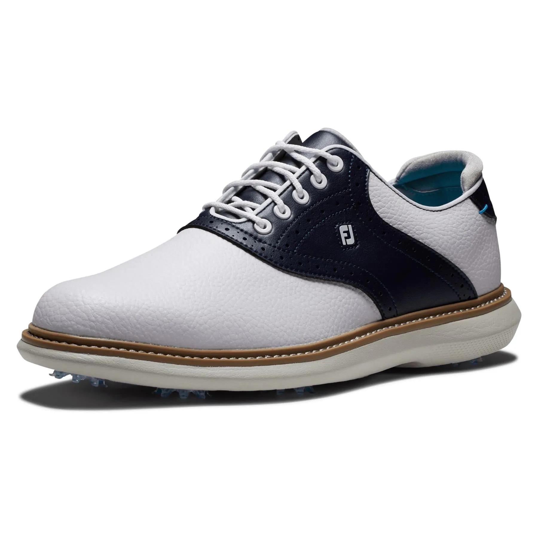 FJ Tradtions Saddle Golf Shoes White/Navy/Blue - 2024