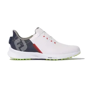 FOOTJOY Fuel BOA Men's Spikeless Shoes (White/Navy/Lime)