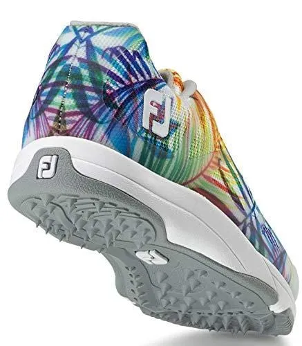 FootJoy Women's Leisure-Previous Season Style Golf Shoes White 7.5 M Tropical Print, US