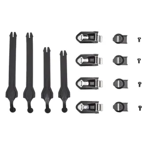 Fox Racing 31897-001-OS Comp Strap Kit and Buckle Replacement Parts Black - One Size