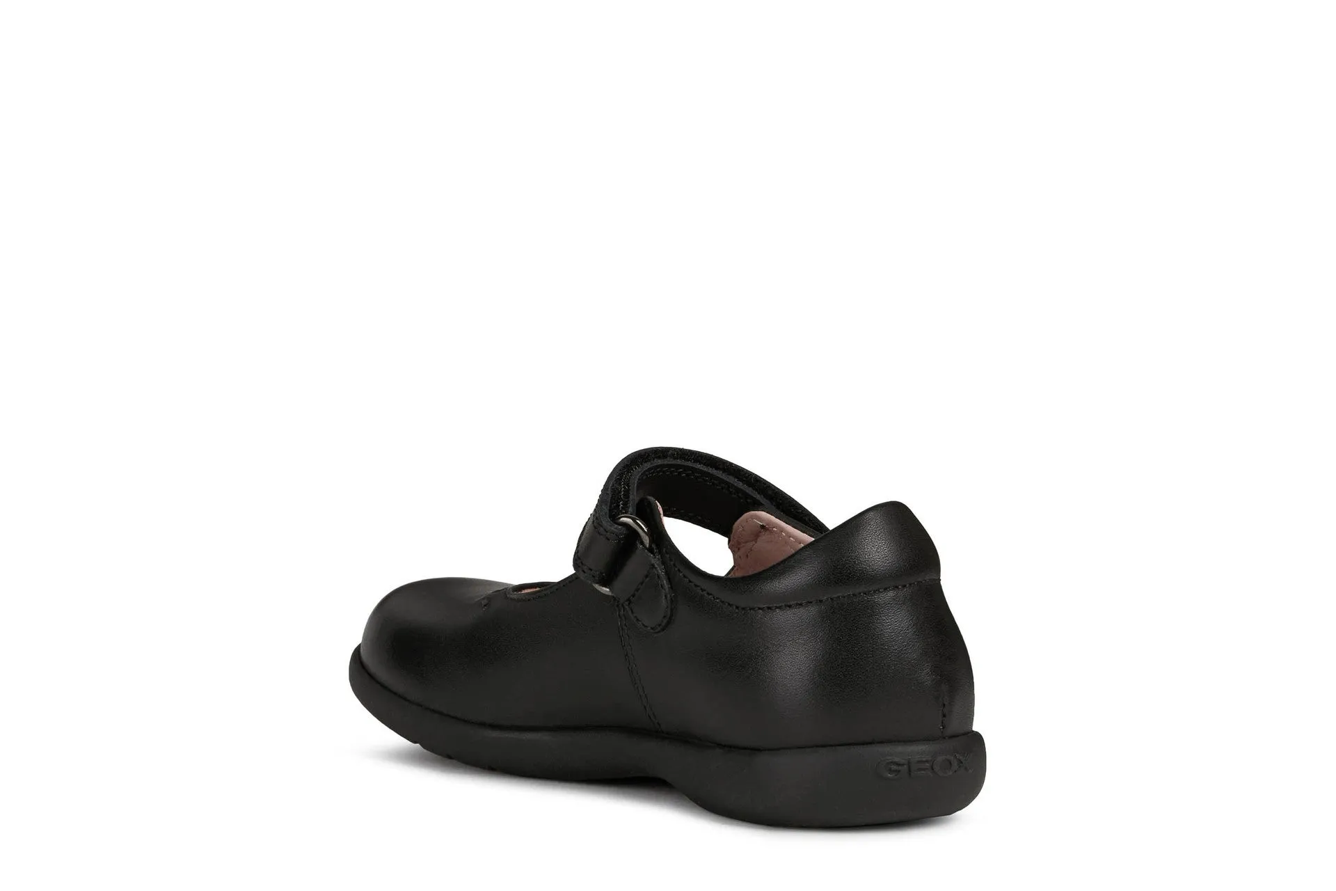 Geox Naimara Girls Black School Shoe