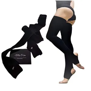 High Thigh Leg Warmers for Women High Socks Yoga Pole Dance Non Slip Black