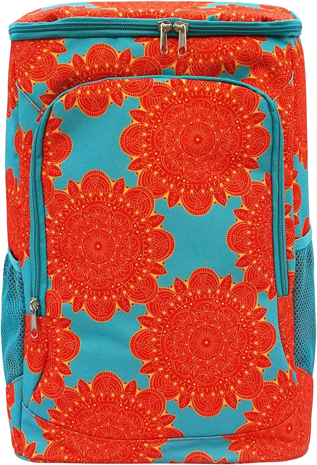 Insulated Picnic Backpack for Women Teal & Orange